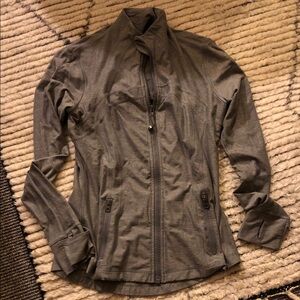 Lululemon NEW 10 softest stretch define Women's Gray Zip-Up Jacket New Tags off